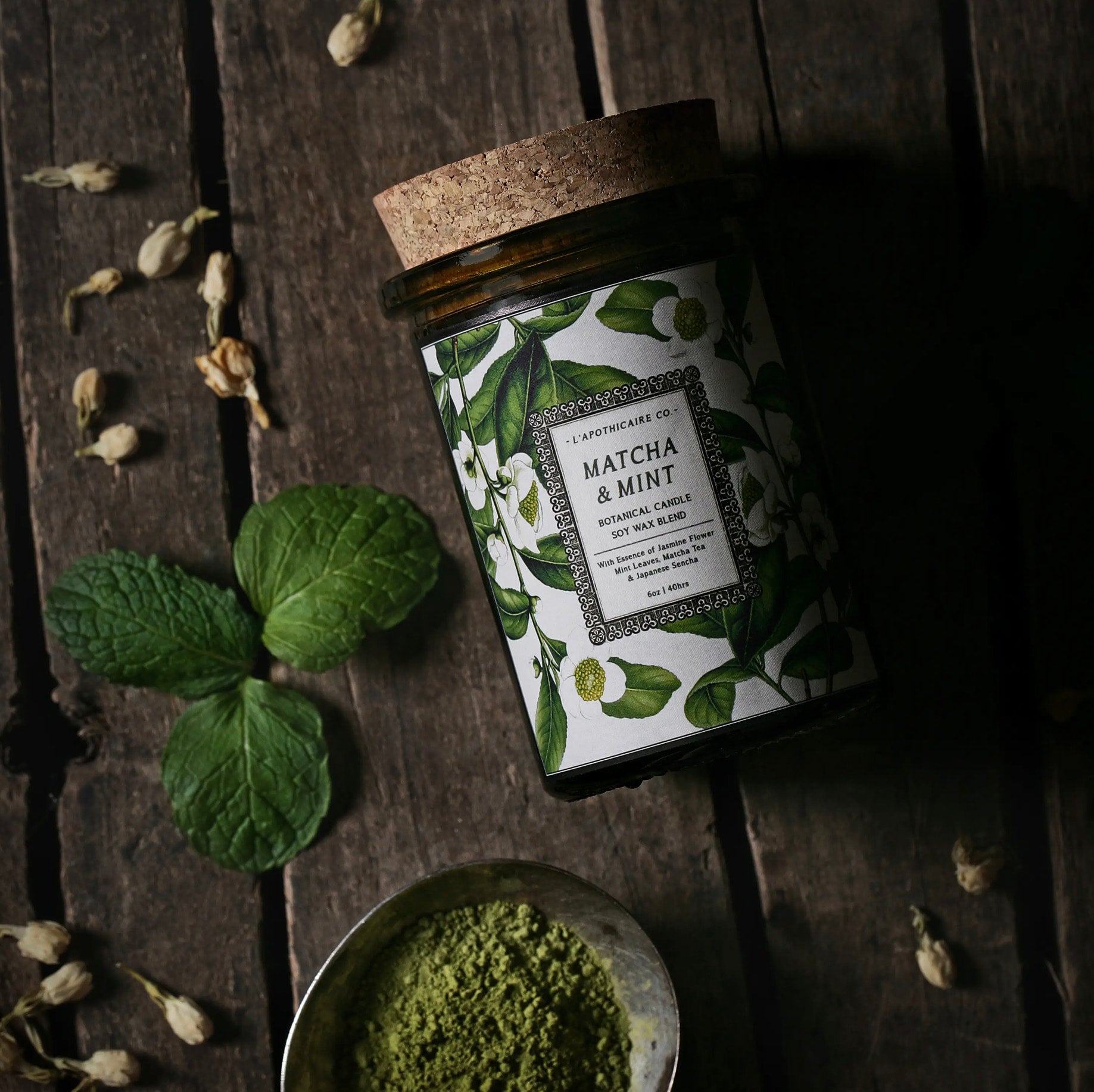 Matcha + Mint Candle by L’apothicaire Co.
